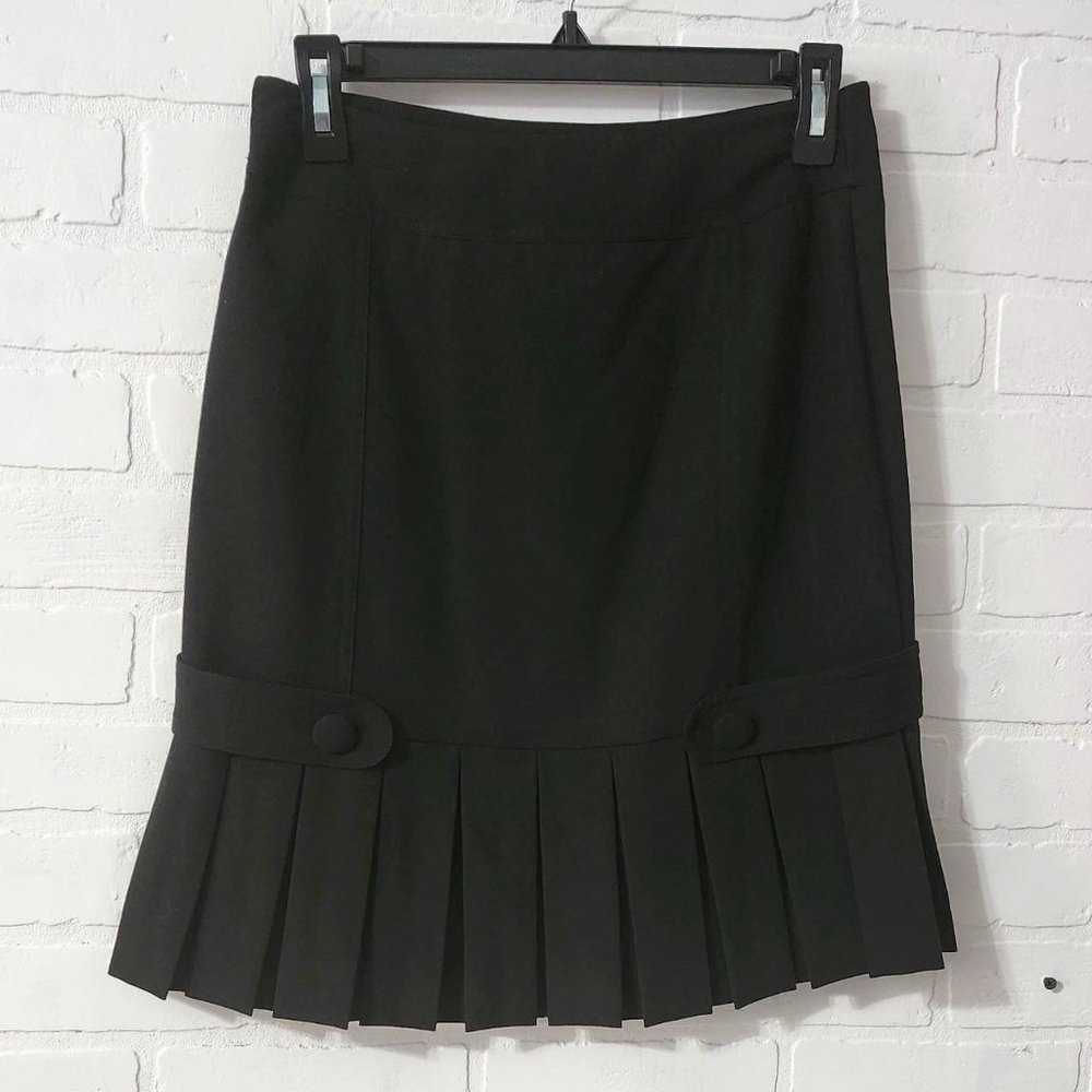 Black Pleated Peter Nygard Skirt
